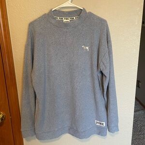 VS PINK blue mock neck sweater